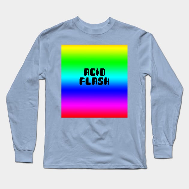 ACID FLASH #1 Long Sleeve T-Shirt by RickTurner